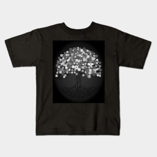 Tree of Souls: a Patterned Spirograph Collage Kids T-Shirt